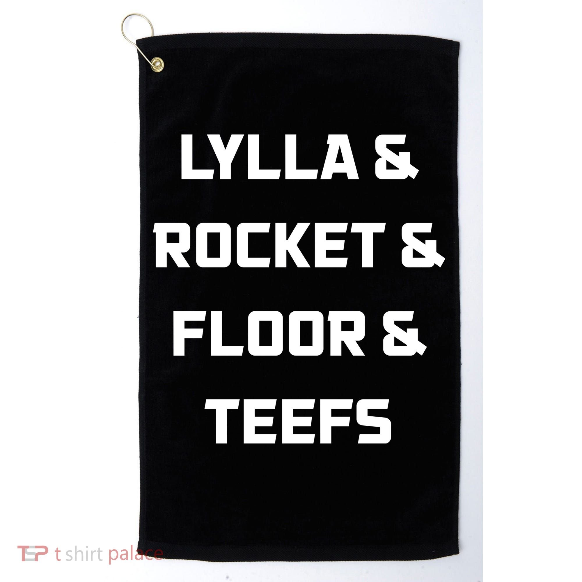 Lylla Rocket Floor And Teefs Golf Towel