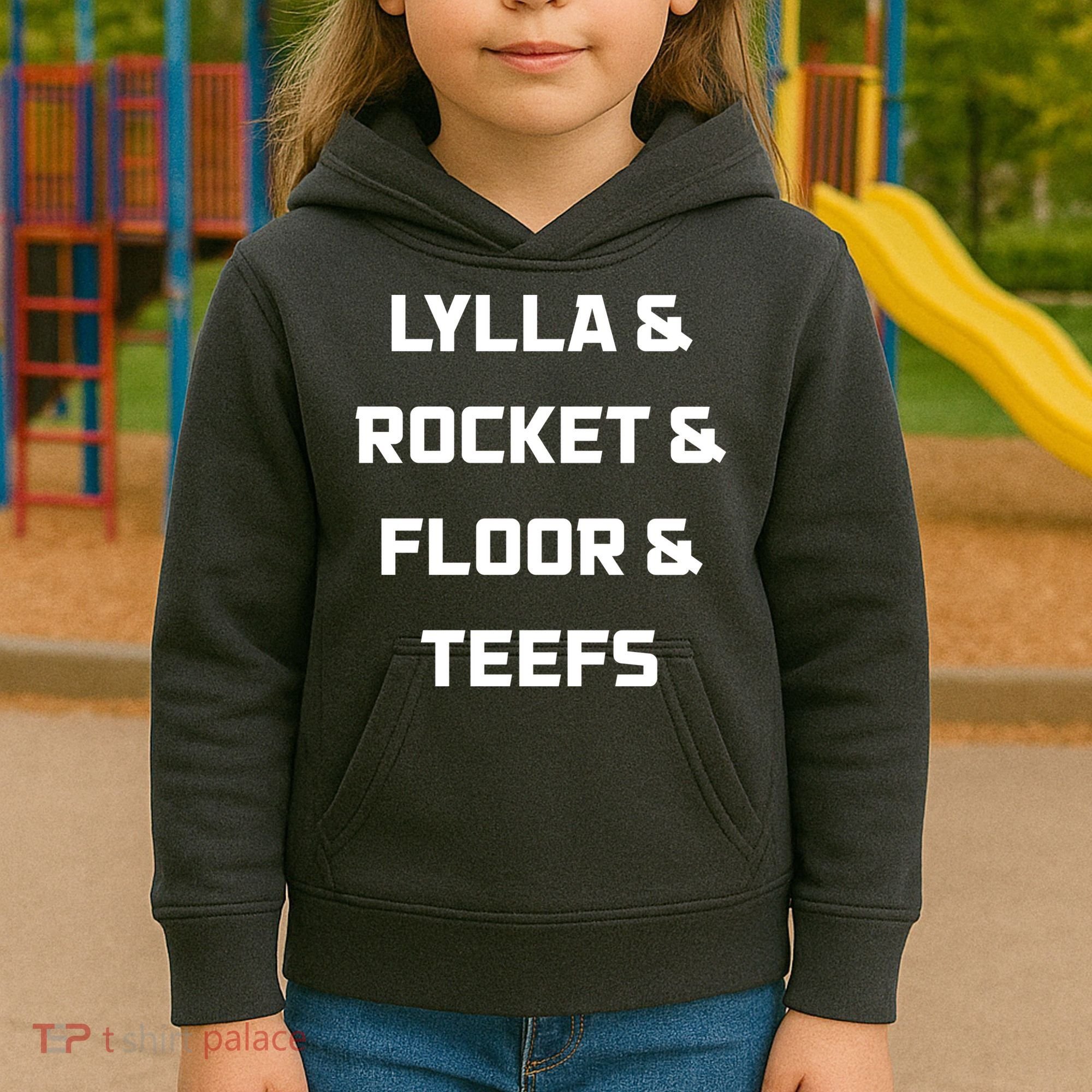 Lylla Rocket Floor And Teefs Kids Hoodie