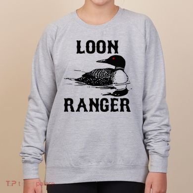 Loon Ranger Funny Common Loon Bird Watching Women's Sweatshirt