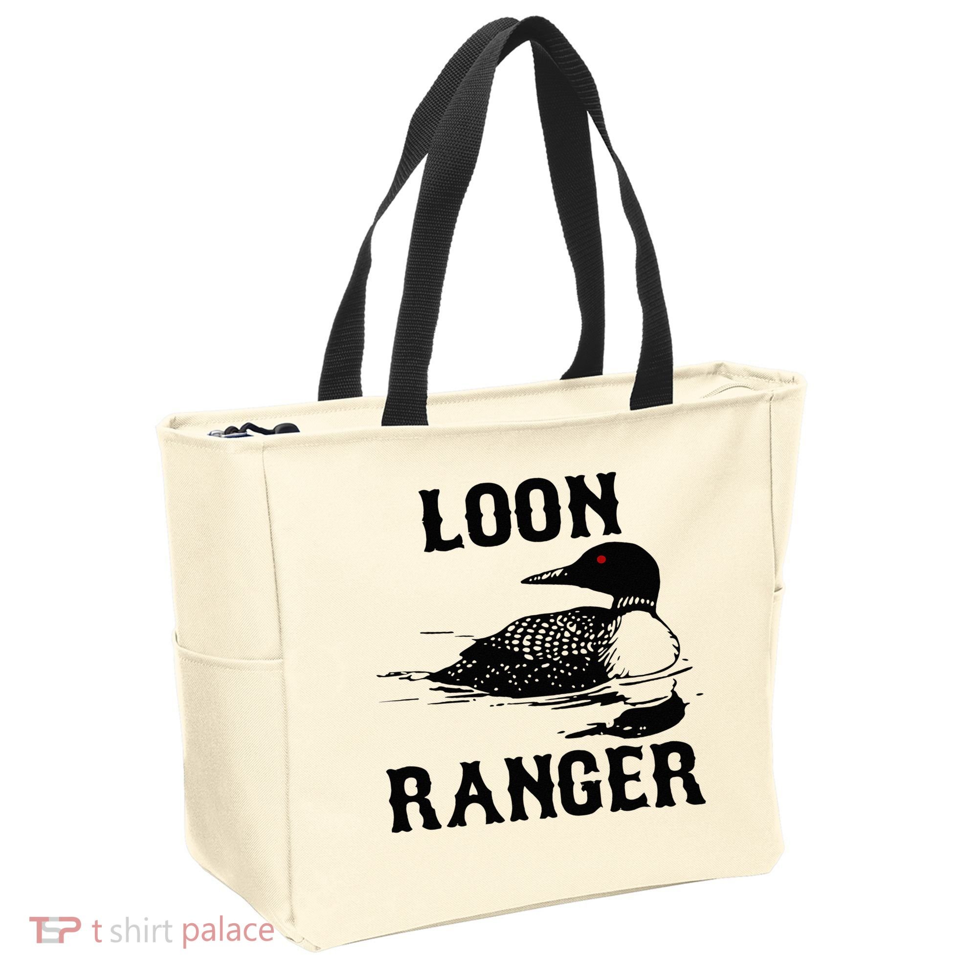 Loon Ranger Funny Common Loon Bird Watching Tote Bag