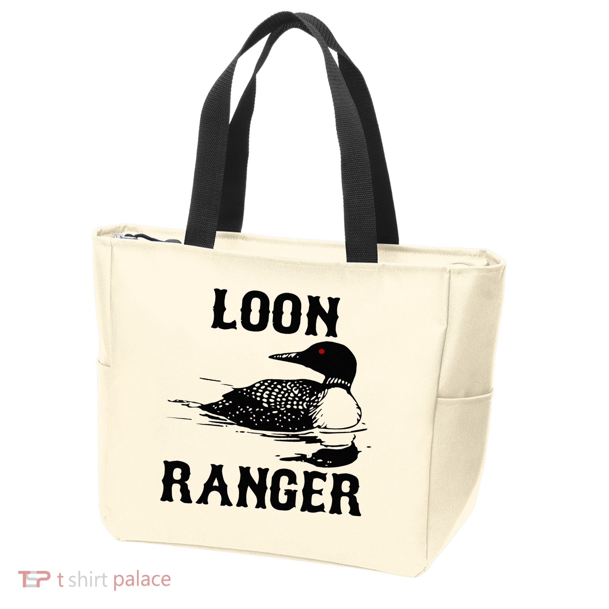 Loon Ranger Funny Common Loon Bird Watching Tote Bag