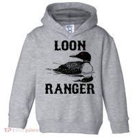 Loon Ranger Funny Common Loon Bird Watching Toddler Hoodie thumb 0