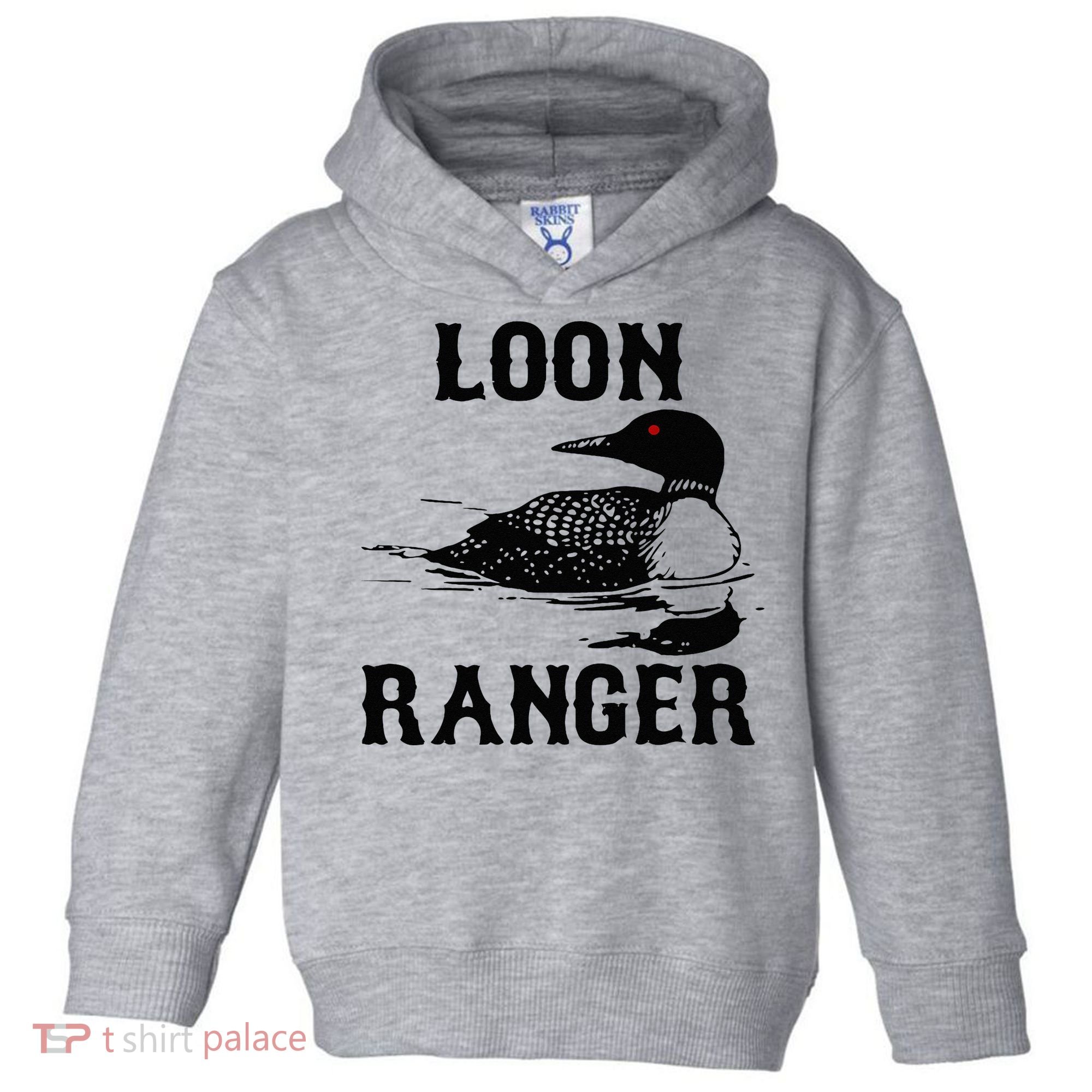 Loon Ranger Funny Common Loon Bird Watching Toddler Hoodie