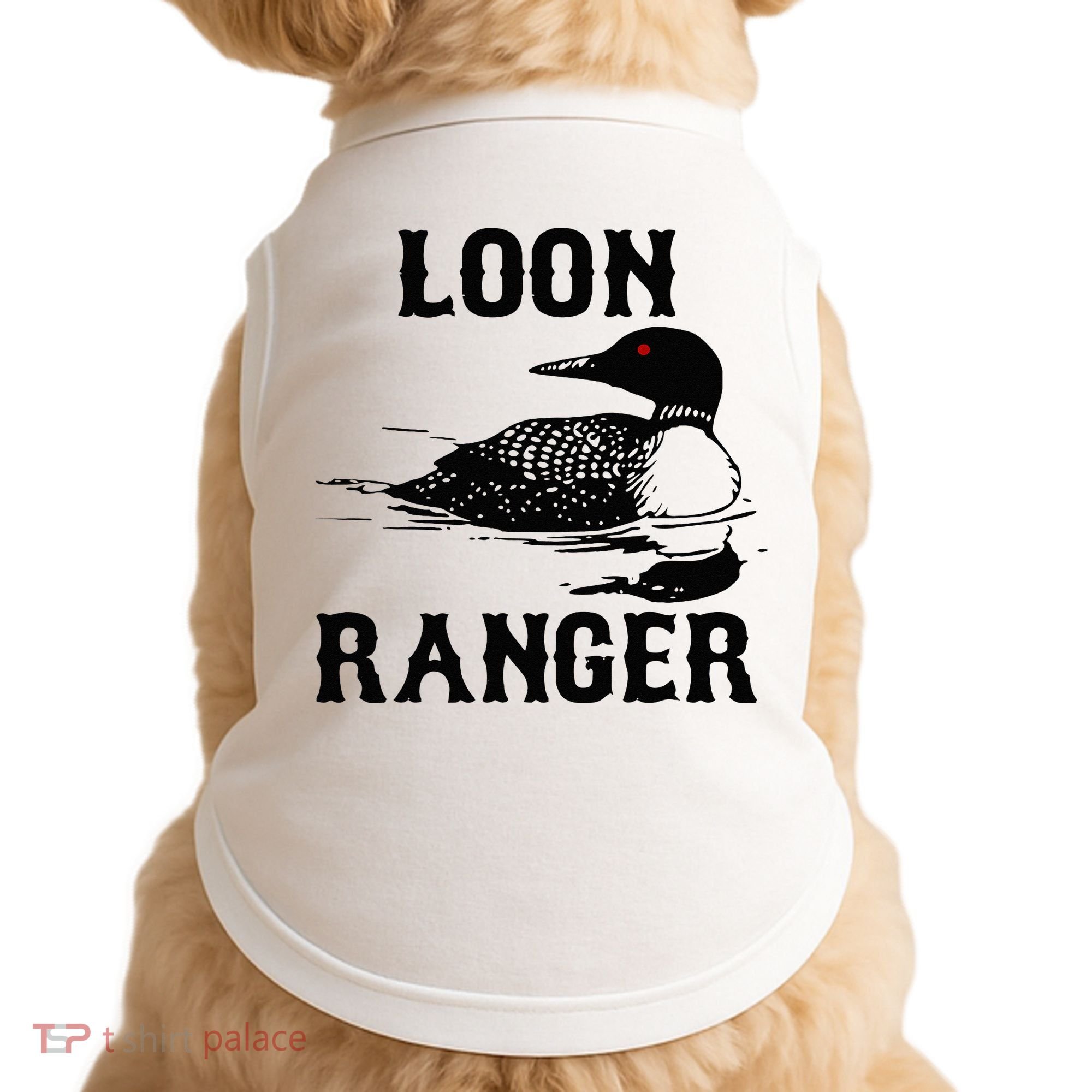 Loon Ranger Funny Common Loon Bird Watching Doggie Tank
