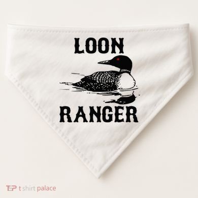 Loon Ranger Funny Common Loon Bird Watching USA-Made Doggie Bandana