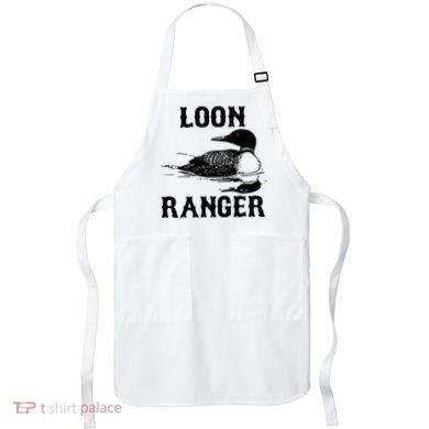 Loon Ranger Funny Common Loon Bird Watching Apron