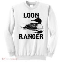 Loon Ranger Funny Common Loon Bird Watching Sweatshirt thumb 0