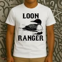 Loon Ranger Funny Common Loon Bird Watching T-Shirt thumb 3