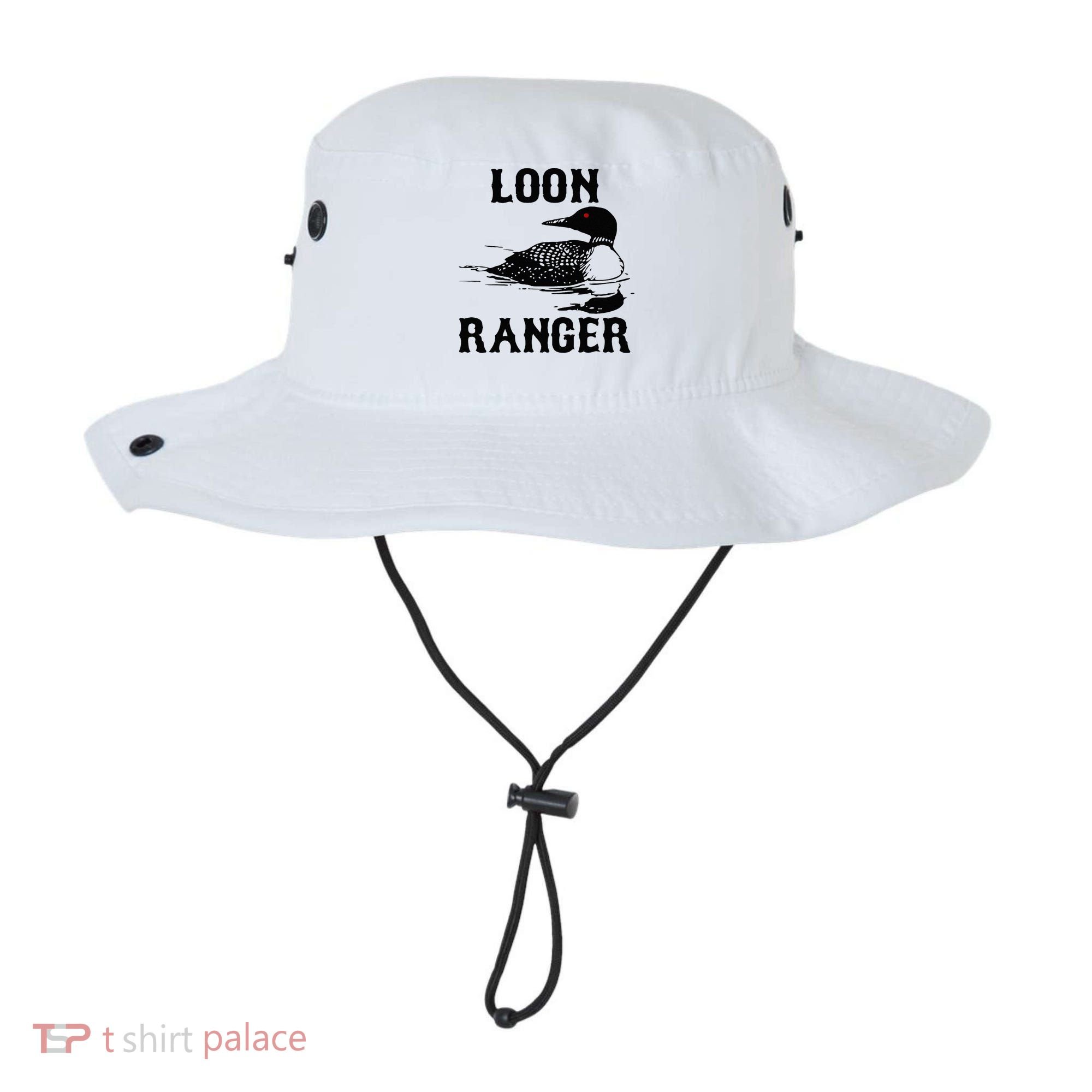 Loon Ranger Funny Common Loon Bird Watching Bucket Hat