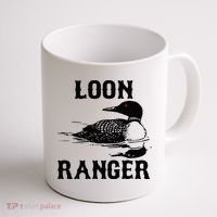 Loon Ranger Funny Common Loon Bird Watching Coffee Mug thumb 1