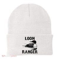 Loon Ranger Funny Common Loon Bird Watching Beanie thumb 0