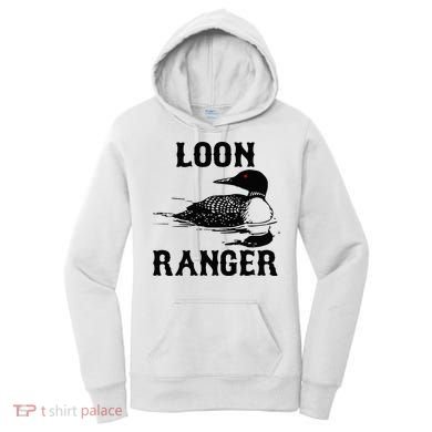 Loon Ranger Funny Common Loon Bird Watching Women's Hoodie