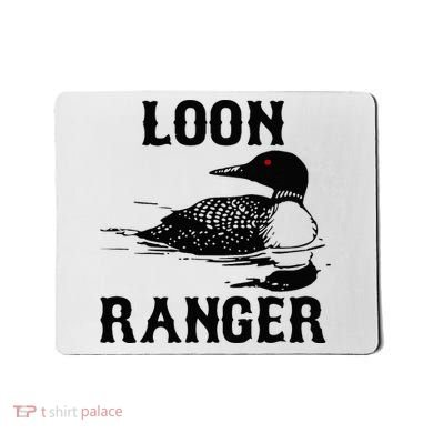 Loon Ranger Funny Common Loon Bird Watching Mousepad