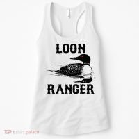 Loon Ranger Funny Common Loon Bird Watching Women's Tank Top thumb 0