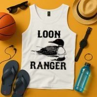 Loon Ranger Funny Common Loon Bird Watching Tank Top thumb 4