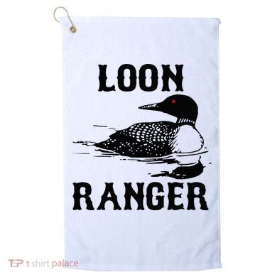 Loon Ranger Funny Common Loon Bird Watching Golf Towel