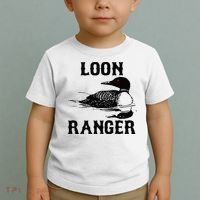 Loon Ranger Funny Common Loon Bird Watching Toddler T-Shirt thumb 2