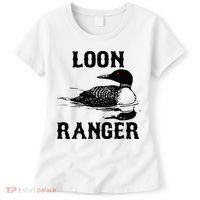 Loon Ranger Funny Common Loon Bird Watching Women's T-Shirt thumb 0