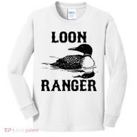 Loon Ranger Funny Common Loon Bird Watching Kids Long Sleeve Shirt thumb 0