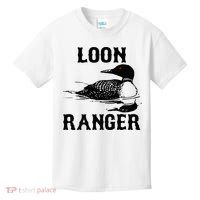 Loon Ranger Funny Common Loon Bird Watching Kids T-Shirt thumb 0