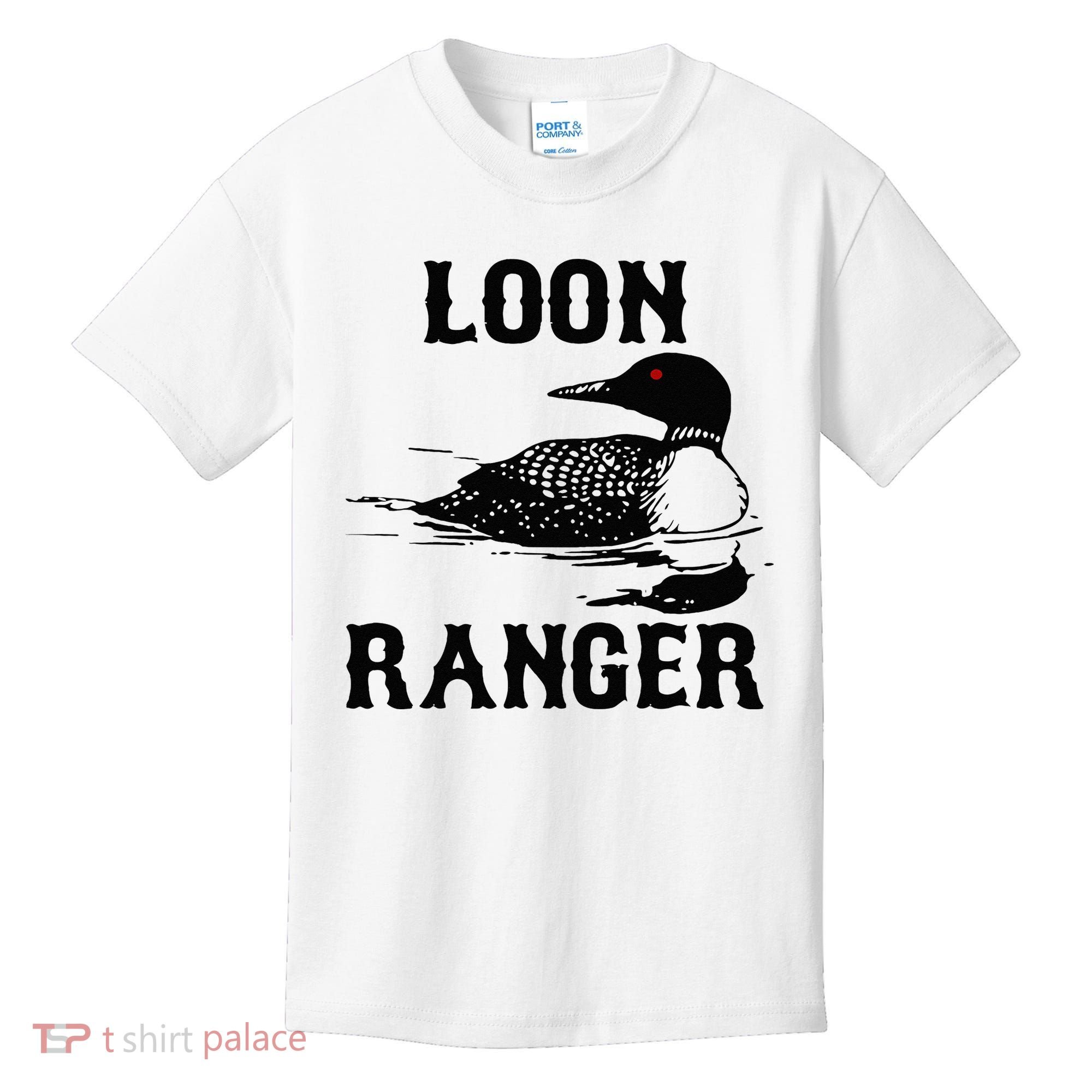 Loon Ranger Funny Common Loon Bird Watching Kids T-Shirt