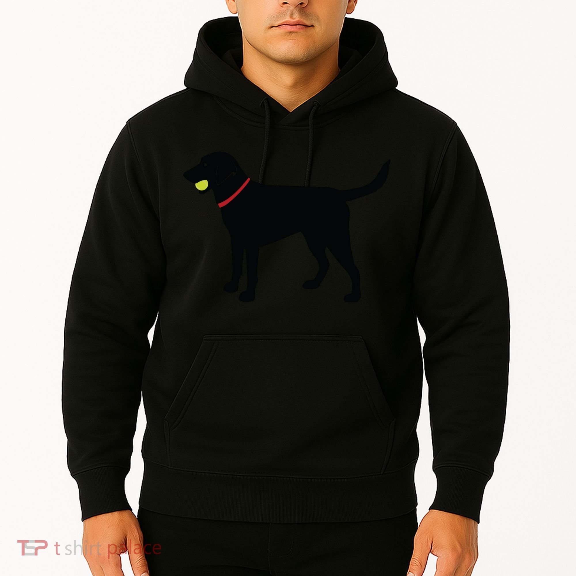 Labrador Retriever Fetch Black Lab Play Ball Hoodie