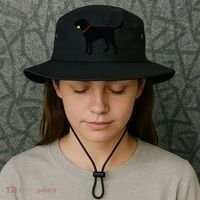 Labrador Retriever Fetch Black Lab Play Ball Bucket Hat thumb 3