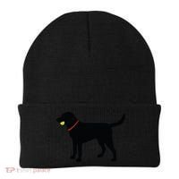 Labrador Retriever Fetch Black Lab Play Ball Beanie thumb 0