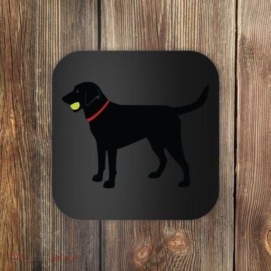 Labrador Retriever Fetch Black Lab Play Ball Coaster