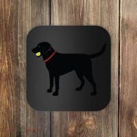 Labrador Retriever Fetch Black Lab Play Ball Coaster thumb 0