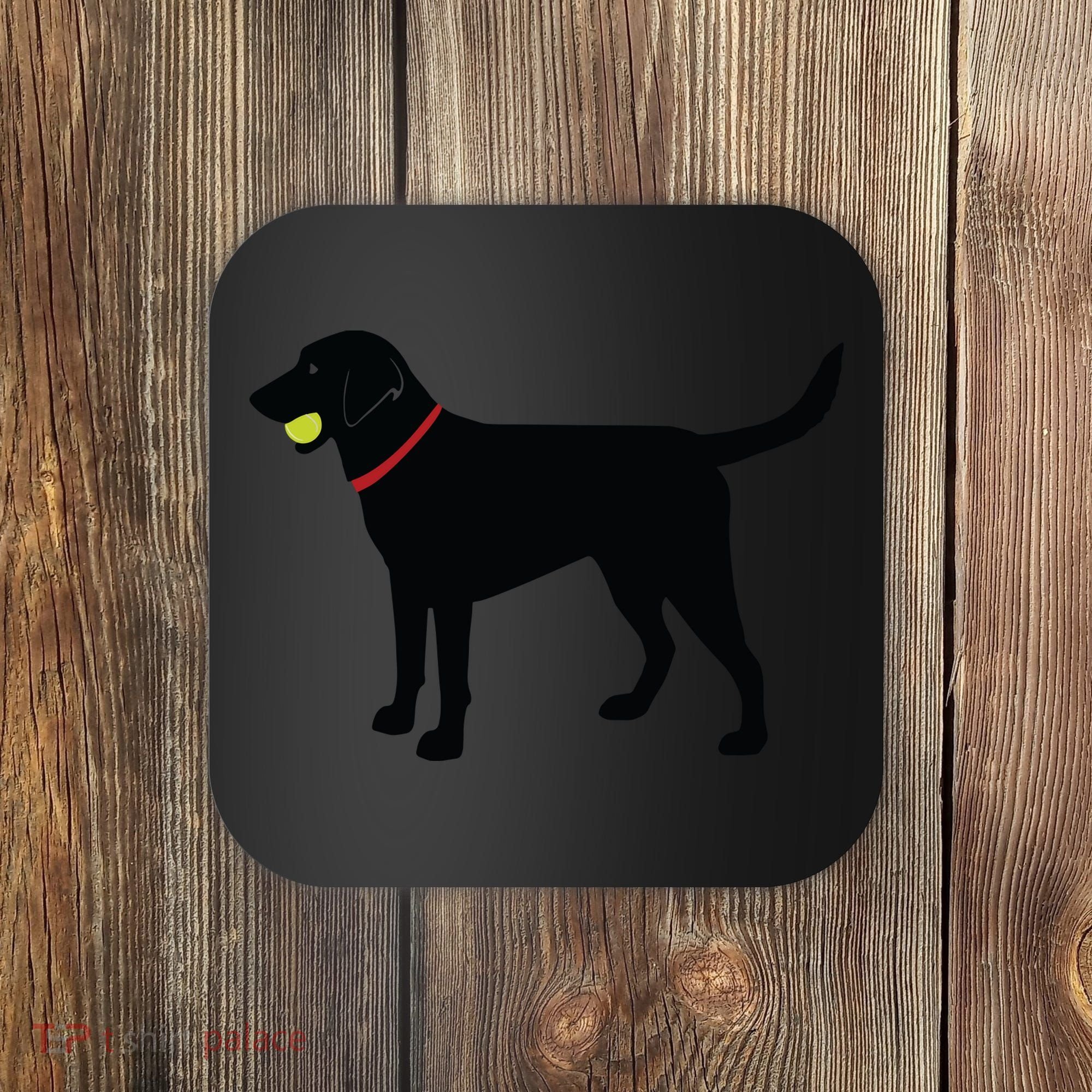 Labrador Retriever Fetch Black Lab Play Ball Coaster