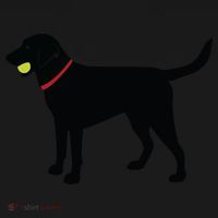 Labrador Retriever Fetch Black Lab Play Ball Polo thumb 3