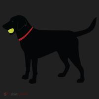 Labrador Retriever Fetch Black Lab Play Ball Golf Towel thumb 3