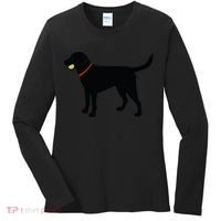 Labrador Retriever Fetch Black Lab Play Ball Women's Long Sleeve Shirt thumb 0