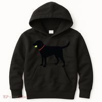 Labrador Retriever Fetch Black Lab Play Ball Kids Hoodie thumb 0