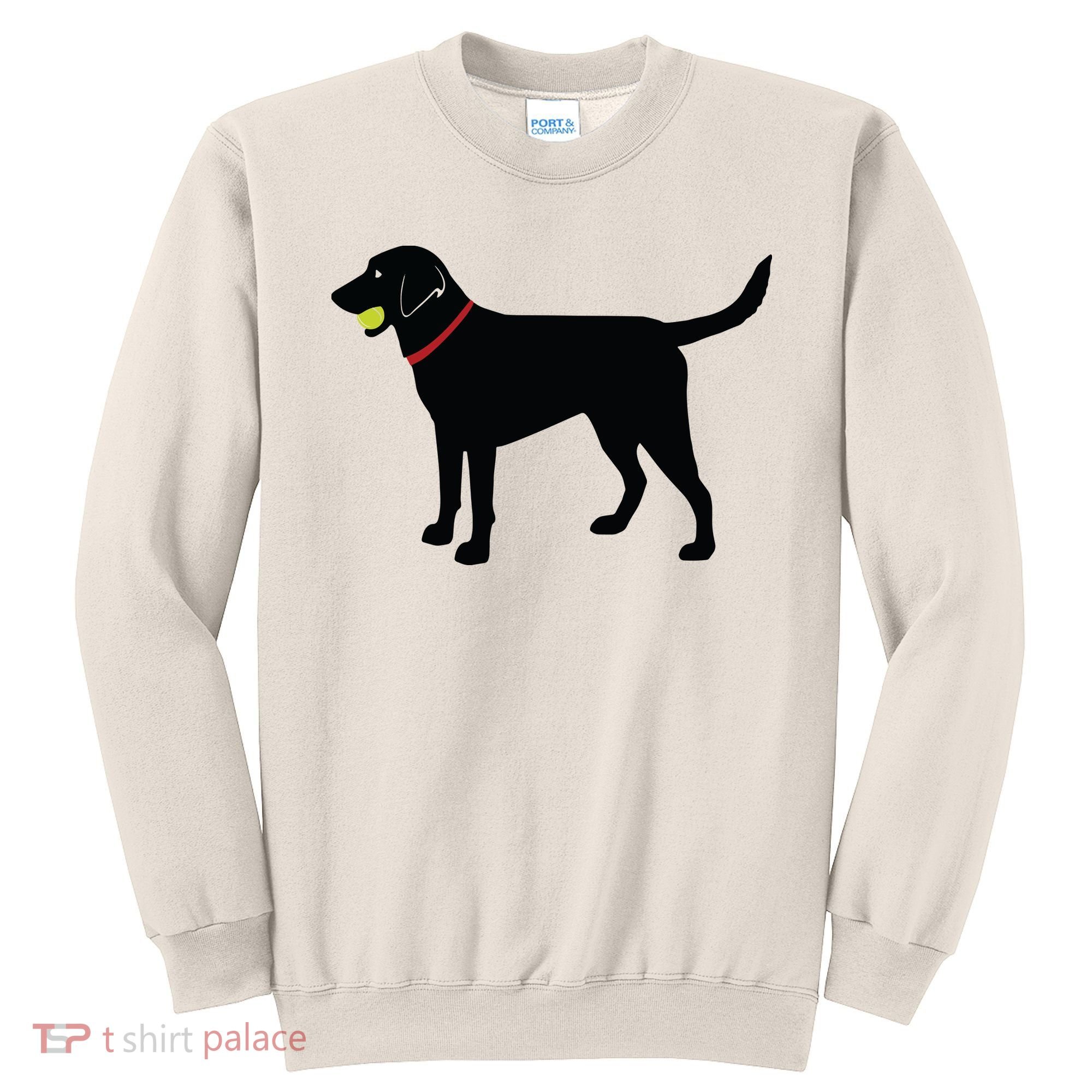 Labrador Retriever Fetch Black Lab Play Ball Sweatshirt