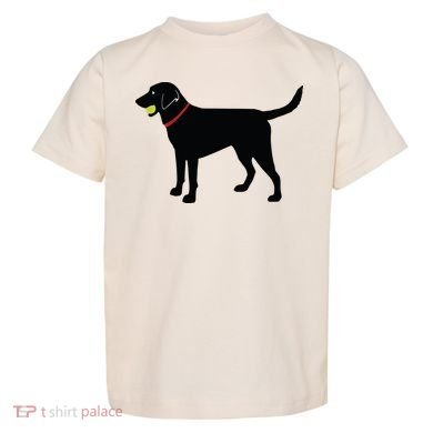 Labrador Retriever Fetch Black Lab Play Ball Toddler T-Shirt