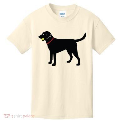 Labrador Retriever Fetch Black Lab Play Ball Kids T-Shirt