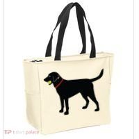 Labrador Retriever Fetch Black Lab Play Ball Tote Bag thumb 2