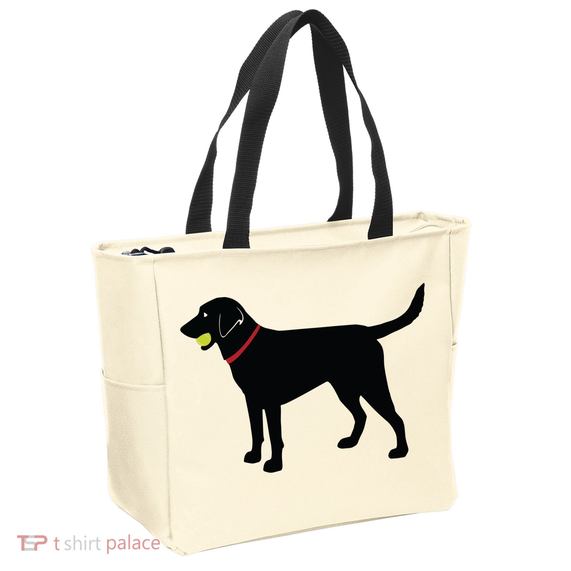 Labrador Retriever Fetch Black Lab Play Ball Tote Bag