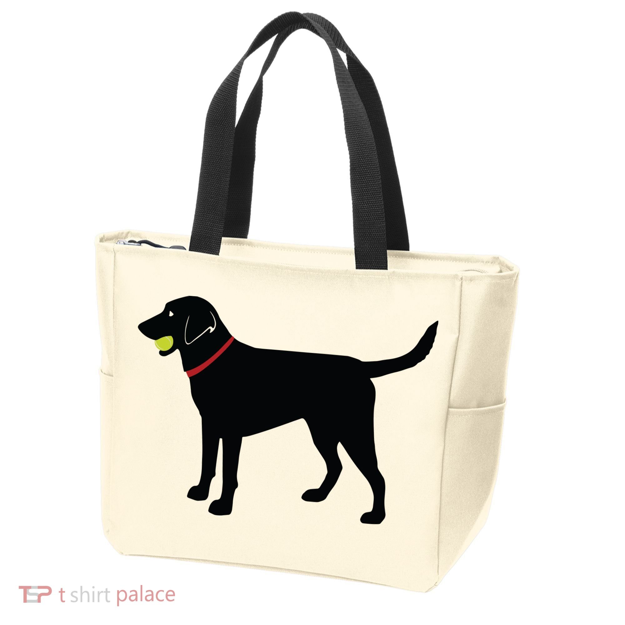 Labrador Retriever Fetch Black Lab Play Ball Tote Bag
