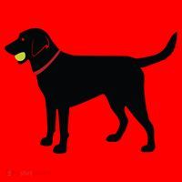 Labrador Retriever Fetch Black Lab Play Ball Santa Hat thumb 1
