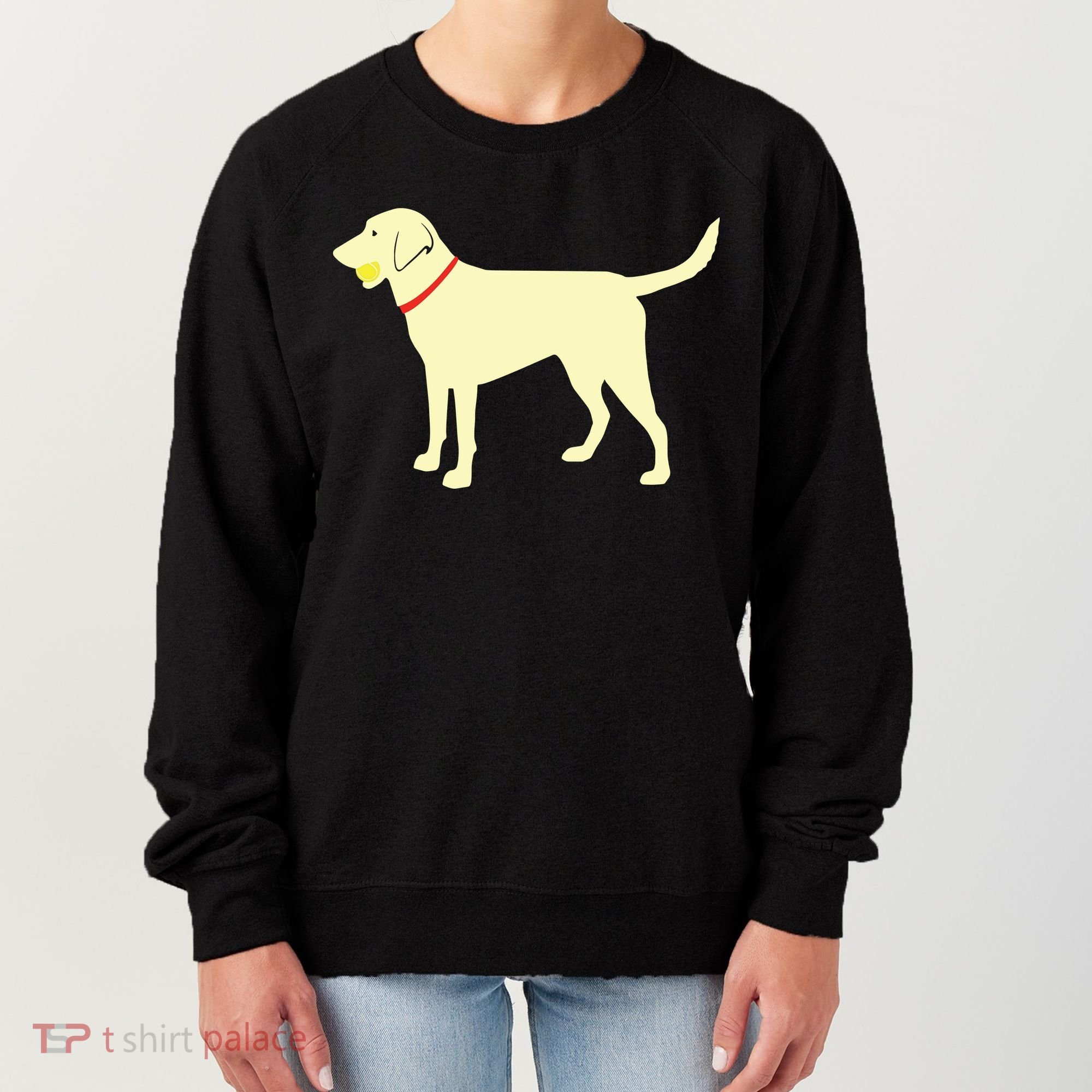 Labrador Retriever Fetch Yellow Lab Play Ball Women's Sweatshirt