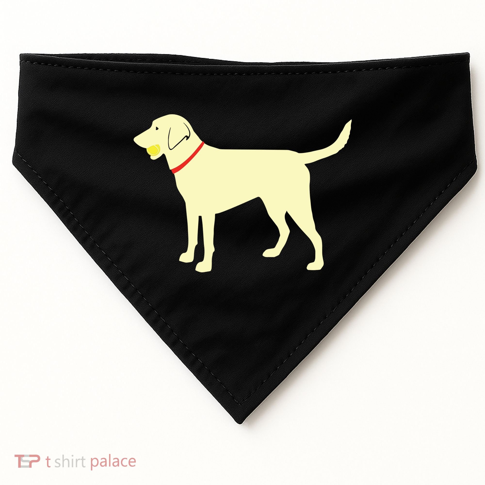 Labrador Retriever Fetch Yellow Lab Play Ball USA-Made Doggie Bandana