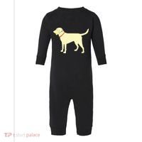 Labrador Retriever Fetch Yellow Lab Play Ball Infant Fleece One Piece thumb 0