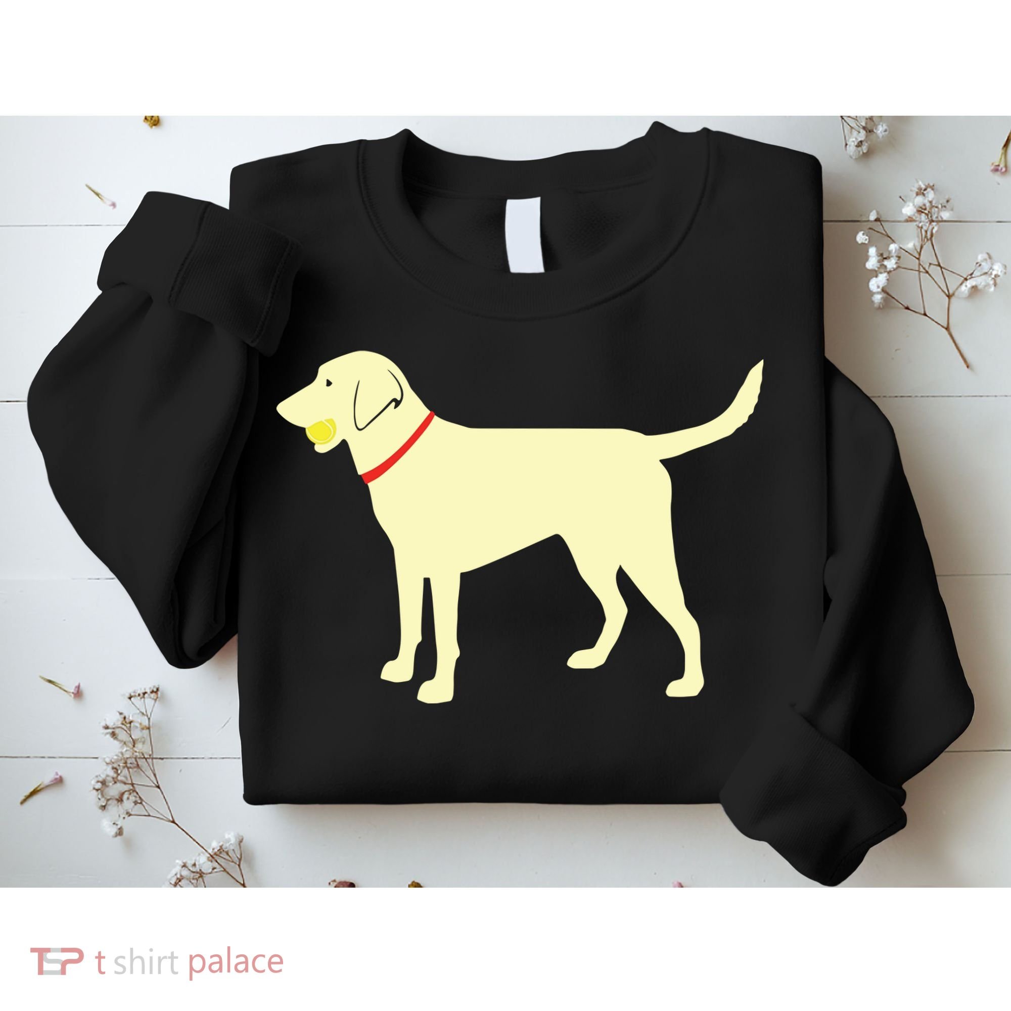 Labrador Retriever Fetch Yellow Lab Play Ball Sweatshirt