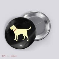 Labrador Retriever Fetch Yellow Lab Play Ball Button thumb 0