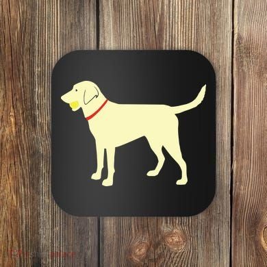 Labrador Retriever Fetch Yellow Lab Play Ball Coaster
