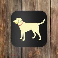 Labrador Retriever Fetch Yellow Lab Play Ball Coaster thumb 0