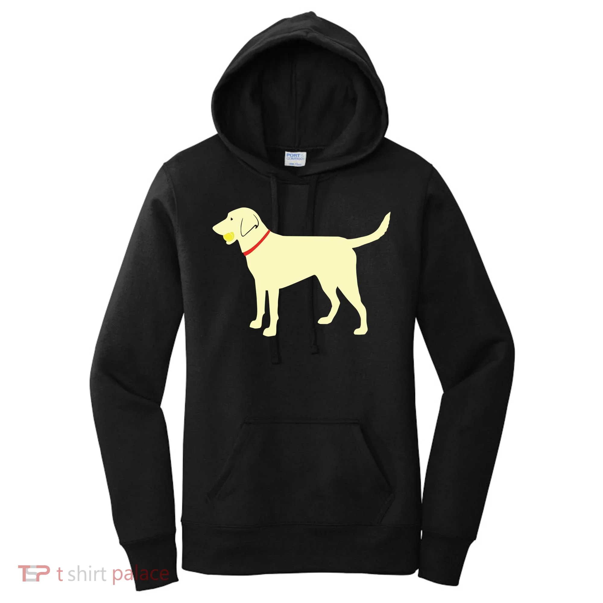 Labrador Retriever Fetch Yellow Lab Play Ball Women's Hoodie